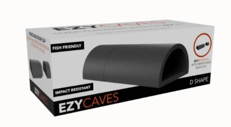 EzyAqua EzyCave - D Shape - Grey - IWAquariums