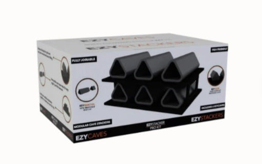 EzyAqua EzyCave Ezy Stacker Pro Kit - Triangle - Grey - IWAquariums