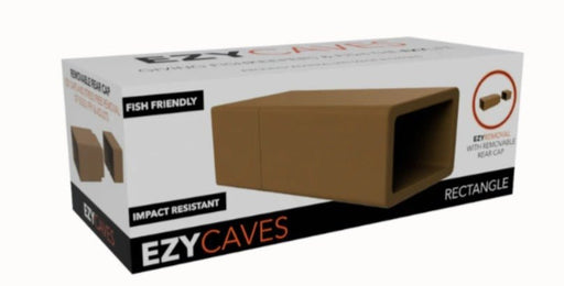 EzyAqua EzyCave - Rectangle - Light Brown - IWAquariums