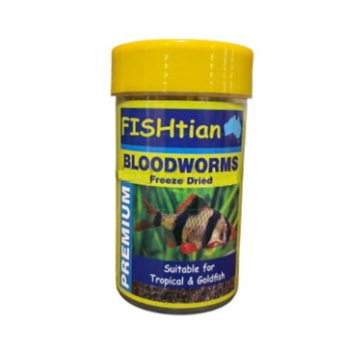 Fishtian Freeze Dried Bloodworms 250ml - IWAquariums