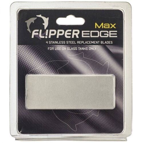 Flipper Edge Max Stainless Steel Blade For Glass Tanks - 4pk - IWAquariums