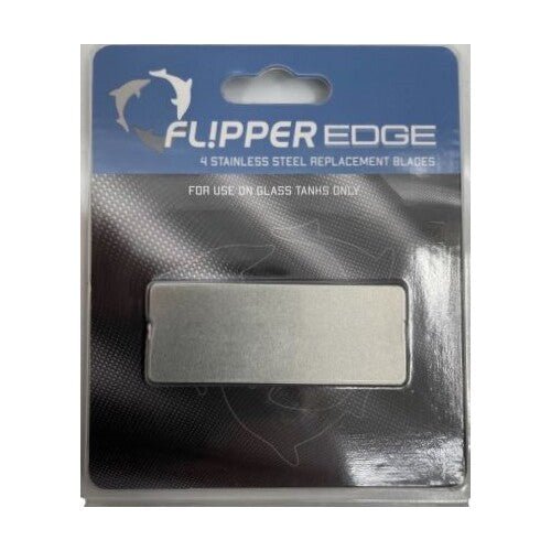 Flipper Edge Stainless Steel Blade For Glass Tanks - 4pk - IWAquariums