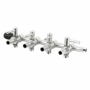 Metal Air Taps 4 Way - IWAquariums