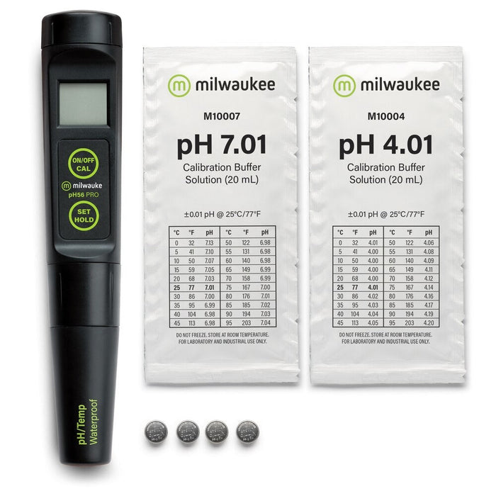 Milwaukee Instruments PH56 Pro Waterproof 2-in-1 PH/Temp Tester With Replaceable Probe - IWAquariums