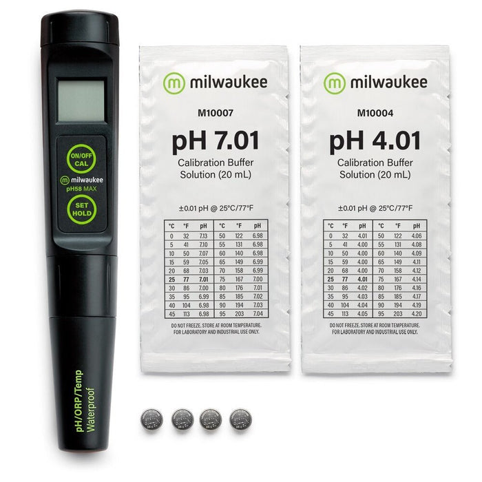 Milwaukee Instruments PH58 Max Waterproof 3-in-1 PH/ORP/Temp Tester With Replaceable Probe - IWAquariums