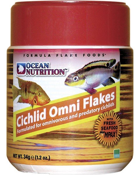 Ocean Nutrition Cichlid Omni Flakes 34g - IWAquariums