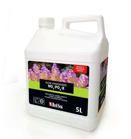 Red Sea Algae Management NO3:PO4-X (NOPOX) Nitrate and Phosphate Remover 5L - IWAquariums