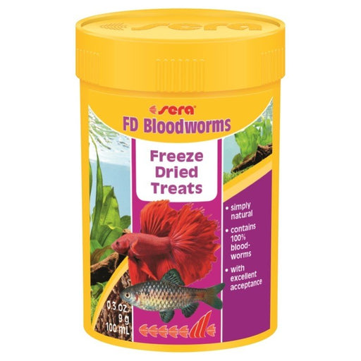 Sera FD Bloodworms 9g Freeze Dried Bloodworms - IWAquariums