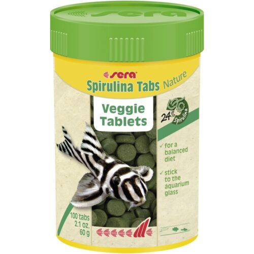 Sera Spirulina Tabs Nature 60g 100 Tabs - IWAquariums