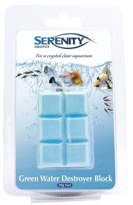 Serenity Green Water Destroyer Block 20g - IWAquariums