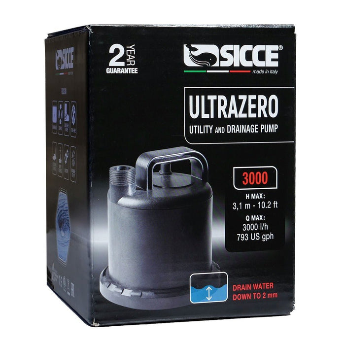 Sicce Ultra Zero Utility Pump 3000L/ph - IWAquariums