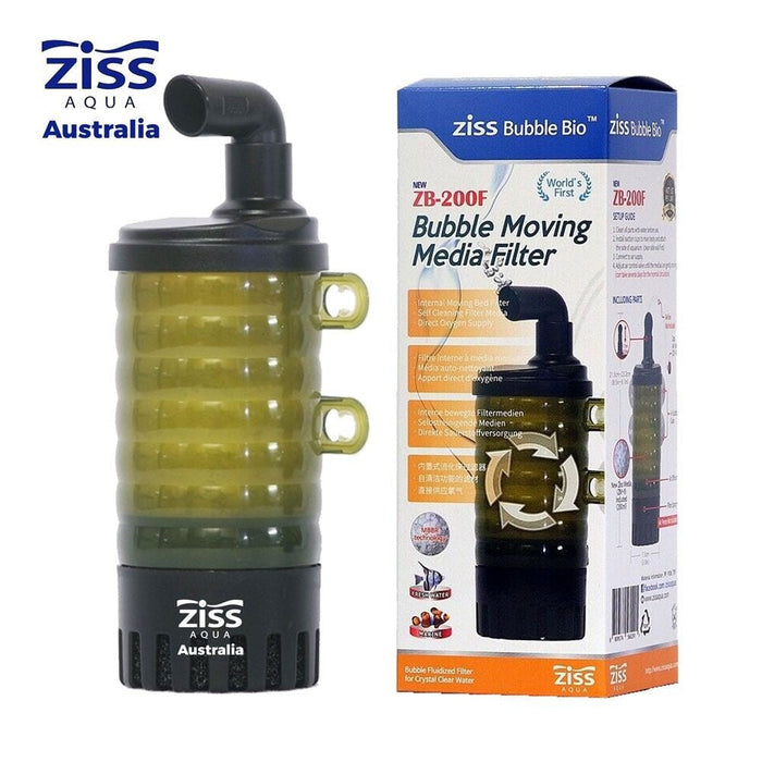 Ziss Aqua Aquarium Fish Bubble Bio Media Filter ZB-200F - IWAquariums