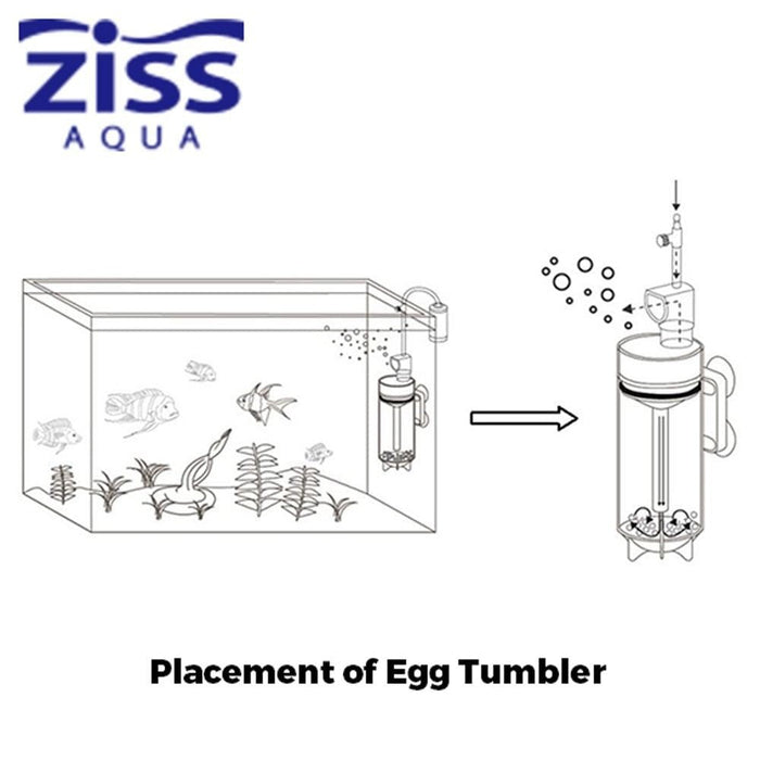 Ziss Aqua Fish and Shrimp Tumbler Large ZET-80 - IWAquariums