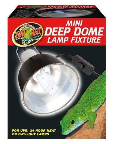 Zoo Med Mini Deep Dome Lamp Fixture - IWAquariums